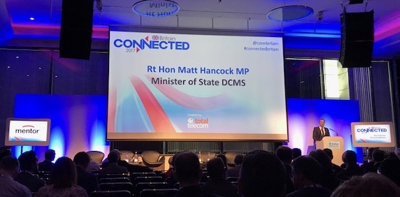 Matt Hancock speaking at Connected Britain 2017